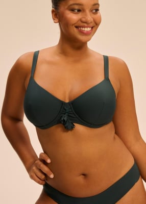 Haut de maillot de bain bonnets profonds 